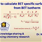 bet equation for surface area determination